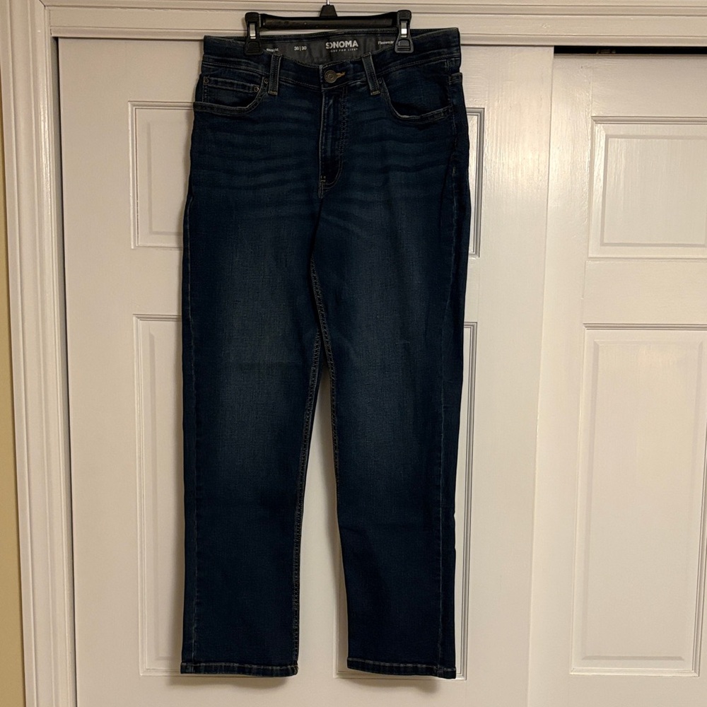 Men’s Sonoma Classic Navy Straight Jeans 30 x 30